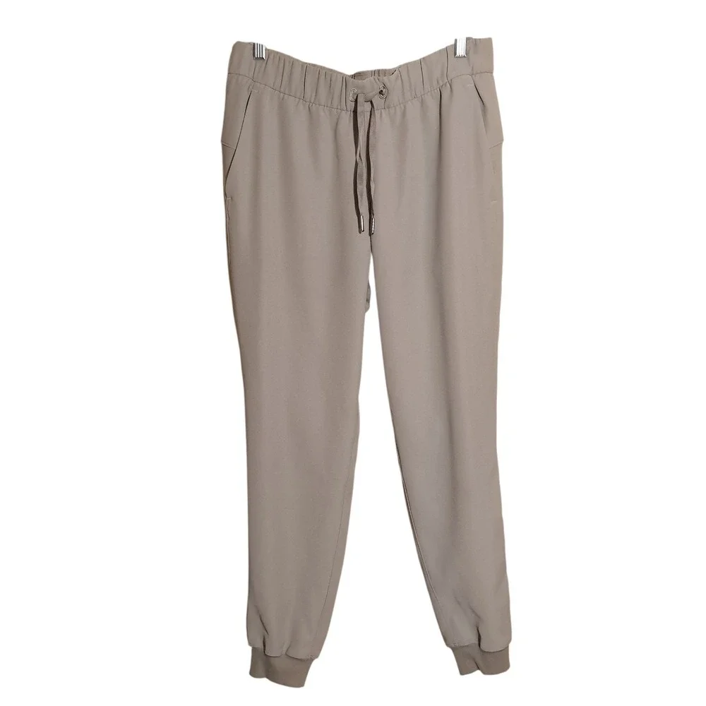 Lululemon Women's High Rise Jogger Size 8 Olive Green Drawstring Waist Lining‎